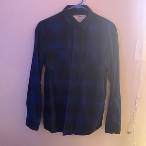 Mens Small, Black and Blue Flannel